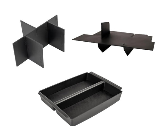 – Center Console Divider, Tray, and Glove Box Organizer for Toyota Tacoma (2024-2026) – Made in USA - (NOT for Tacoma i-FORCE MAX hybrid) - SLX514 - size: 2024-2026, style: Boxed Set