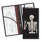 Leather Car Registration and Insurance Card Holder, Cute Car Accessories Vehicle Glove Box Car Organizer for Documents, Cards, License Funny Skull Pattern - color: Funny Skull Pattern