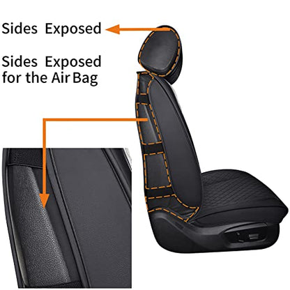 Sparkle Bling Diamond Women Car Seat Covers Waterproof Leather Universal Fit Mazda CX-3 CX-5 Toyota Highlander Jeep Hyundai Elantra Sonata Accent with Split Bench (Full Set, Black) - color: Full Set/Black-Sparkly