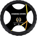 Silicone Car Steering Wheel Cover Universal Grip Steering Protective Cover with Pattern and Massaging Grip for Most Cars, SUVs, Trucks, and Vans