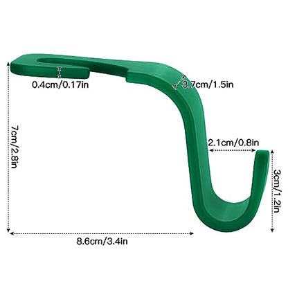 Soleebee 4 Pack Car Headrest Hooks - Universal Auto Hooks, Back Seat Hangers, Storage Organizer (Green) - color: Green