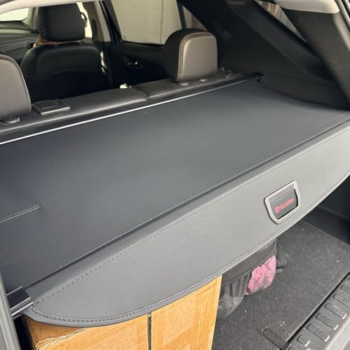 D-Lumina Cargo Cover - Compatible with Kia EV9 2024 2025 - Retractable Rear Luggage Trunk Security Covers Protector Anti Theft Shield Shade, Canvas - size: Black-Fit EV9 2024-UP