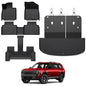 Floor Mats for Kia Telluride 2027, All Weather Floor Mats Trunk Cargo Liner with Backrest Protectors Accessories, Full Coverage Set (Fit 7 Sests) - size: For Kia Telluride | 2027
