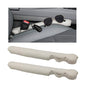 2PCS Leather Car Seat Gap Filler, No-Drop Seat Side Gap Plug Crevice Blocker with Securing Strap, Elastic Filler Block The Gap Between Seats & Console for Truck SUV Sedan (Beige) - color: Beige