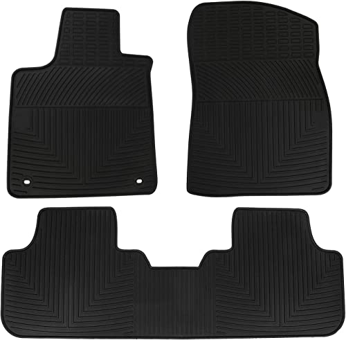 Car Floor Mats Custom Fit for 2016-2022 Lexus RX/2018-2022 RXL RX350 RX450h Black Rubber Auto Liner Mats All Weather Protection - color: All Black, size: 2016-2022 Lexus RX