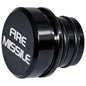 Cigarette Lighter Plug Cover Billet Aluminum Cigarette Lighter Plug, Fits All Vehicles with Standard 12 Volt Power Source Aluminum Dustproof Plug Billet Button Plugs (Black-FIRE Missile) - color: Black-fire Missile