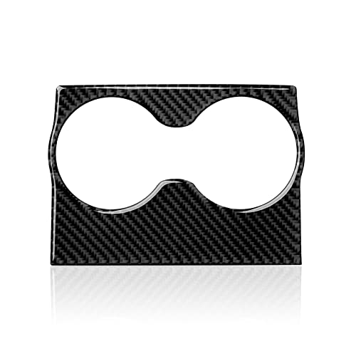 Car Rear Seat Cup Holder Cover Decals for 2011-2023 Dodge Charger/Chrysler 300 Accessories Carbon Fiber Interior Stickers - color: Cup Holder-a