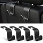 4-Pack Car Headrest Hooks Vehicle Storage Organizer for Purses Handbags Groceries Coats –Holds 55lbs 360° Rotating Simple Design Black Checkered - color: Black Checkered