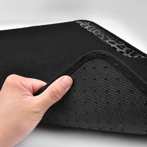 CAR PASS Waterproof Universal Car Floor Mats, Leopard Print Car Mats Fit for SUV,Vans,sedans, Trucks,Set of 4pcs Car Carpet with Driver Heel Pad and Nibs Backing, Leopard Car Accessories Gray Leopard - color: Gray Leopard