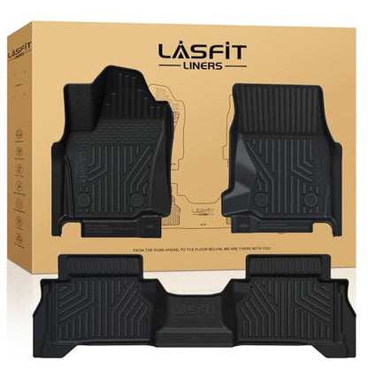 Lasfit Floor Mats for Chevrolet Chevy Trailblazer 2026 2025 2024 2023 2022 2021 (AWD Only), Custom Fit 1st & 2nd Row All Weather TPE Floor Liners Heavy Duty Accessories - size: 2021-2026 |For Chevy Trailblazer AWD| Floor Mats