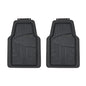 Amazon Basics 2-Piece Premium All-Season Anti-Slip Rubber Floor Mats for Cars, SUVs and Trucks, Universal Trim to Fit, Black