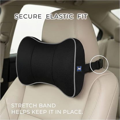 Sealy Memory Foam Neck Pillow for Car or Office Chair – Cervical Neck Pillow, Car Headrest Pillow or Office Chair Cushion for Neck