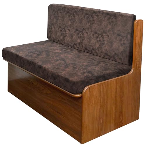 molasofa Leather Like RV Dinette Cushion Covers, RV Booth Seat Cover Stretchable Camper Cushion Couch Covers Washable Slipcovers for RV Camper Car Bench (1 Backrest Cover & 1 Bench Cover, 03Brown) - color: 03brown, size: 1 Bench Cover & 1 Backrest Cover