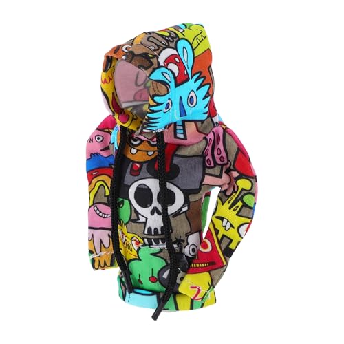 Universal 15.5x11cm/6.1"x4.33" Gear Shift Knob Cover Decoration Stick Shifting Handle Protector Polyester 1 Pc Skeleton Hoodie Style Orange Green Red