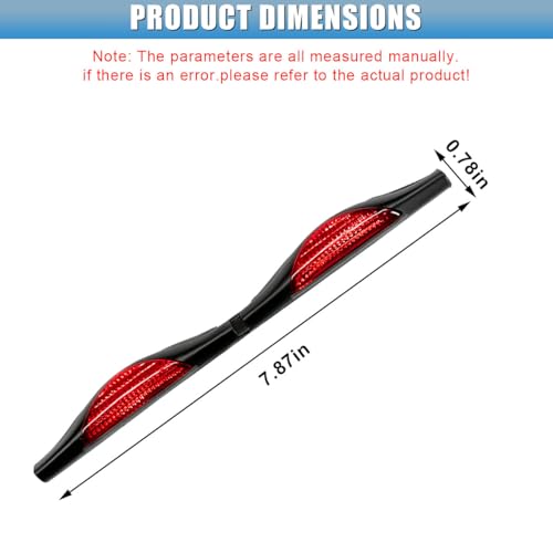 2PCS Car Door Anti-Collision Strip, Car Side Door Edge Guards Protector Sticker, Self-Adhesive Bumper Protection Decorative Cover, Universal Auto Exterior Anti-Impact Trim Accessory (Red)