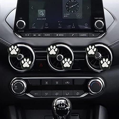 6 Pcs Dog Paw Air Vent Clips, Cute Dog Cat Print Car Air Fresheners Vent Clips Funny Car Decoration Interior Decor Accessories for Women Men