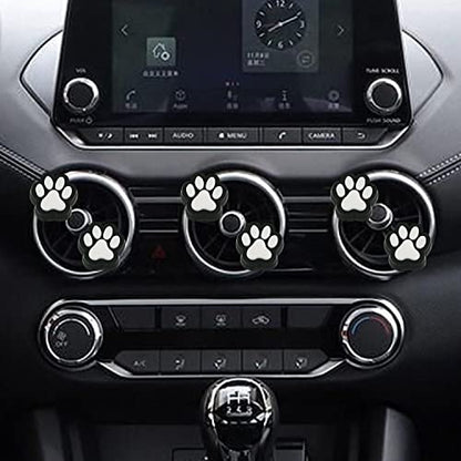 6 Pcs Dog Paw Air Vent Clips, Cute Dog Cat Print Car Air Fresheners Vent Clips Funny Car Decoration Interior Decor Accessories for Women Men