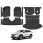 Floor Mats for Honda CRV 2017-2022, Trunk Mat and Backrest Mat & Door Sill Guard All Weather TPE Protector for Honda CRV Accessories - size: 11)CRV|2017-2022