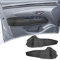 2PCS Front Door Panel Armrest Cover Replacement Compatible with Hyundai Tucson 2022-2024 Left and Right Leather Arm Rest Replaced Skin Upholstery Black (Only Leather Part)