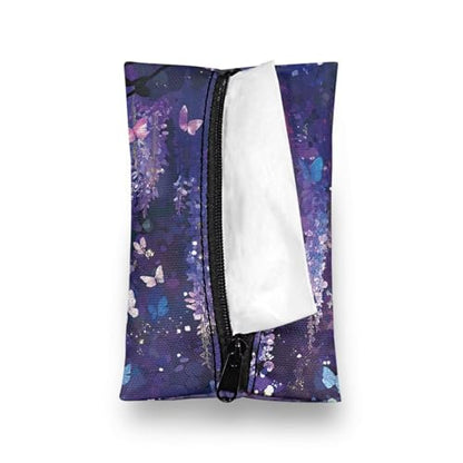 Mini Tissue Bags, Mini Tissue Zipper Bags Reusable Car Daily Item Organizer Pouch Fashion Small Bags Fashion Items for Storage Black Cat - color: Black Cat Design
