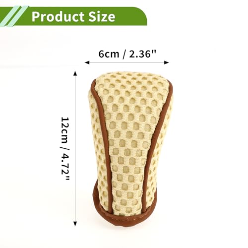 Universal Gear Shift Knob Cover Stick Shifting Handle Protector Manual Fabric 1 Pc Anti-Slip Beige - color: Beige Brown