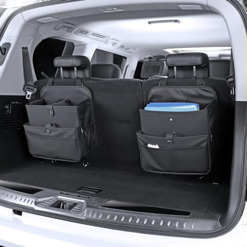 Car Seat Organizer，Universal Fit for Front & Back Seats-Hanging Letters/Legal Folders/Laptops and Tablets，Compatible with Cars, Trucks, and Vans