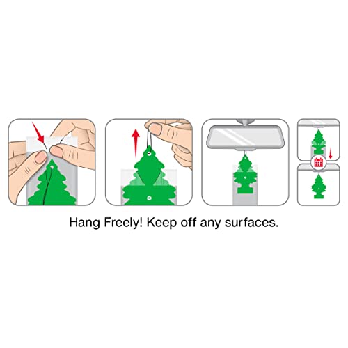LITTLE Air Fresheners Car Air Freshener. Hanging Tree Provides Long Lasting Scent for Auto or Home. Cherry Blossom, 24 Air Fresheners (Pack of 6) - size: 4 Count (Pack of 36)