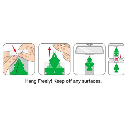 LITTLE Air Fresheners Car Air Freshener. Hanging Tree Provides Long Lasting Scent for Auto or Home. Cherry Blossom, 24 Air Fresheners (Pack of 6) - size: 4 Count (Pack of 36)