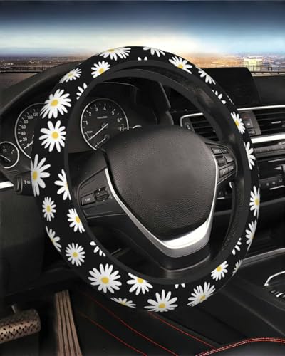Steering Wheel Cover Accessories Neoprene Cover, Breathable Non-Slip Easy to Install Suitable for Women Men, 14.5-15.5 Inch for Car SUV Van Truck Universal - Persia Flower - color: Persia Flower
