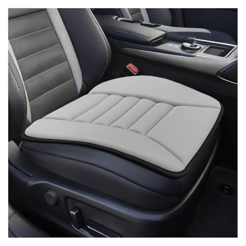 Linen Car Seat Cushion, Comfort Memory Foam Automotive Seat Pad for Long Driving, Breathable Non-Slip Bottom Vehicle Seats Protector for Sedan, SUV, Truck, Office, and Home Chair(Grey) - color: Grey