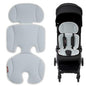 Momcozy Stroller Cooling Pad | Detachable 2-Piece Cooling Cushion | Universal Soft Cooler Pad, Breathable & Adjustable Car Seat Liner | Fits Strollers, Car Seat, Swing, High Chair, Bassinet - color: Blue Gray