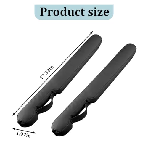 Car Seat Gap Filler, 2PCS Between Vehicle Seats Console Organizer Stop Things from Dropping, Automotive Interior Chair Gap Coverage Fill, Universal for SUV Automobile Truck (Black) - color: Black