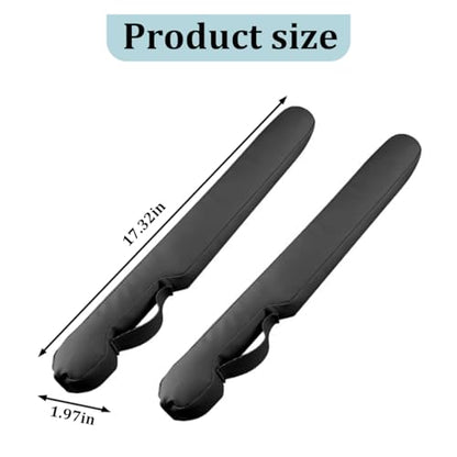Car Seat Gap Filler, 2PCS Between Vehicle Seats Console Organizer Stop Things from Dropping, Automotive Interior Chair Gap Coverage Fill, Universal for SUV Automobile Truck (Black) - color: Black