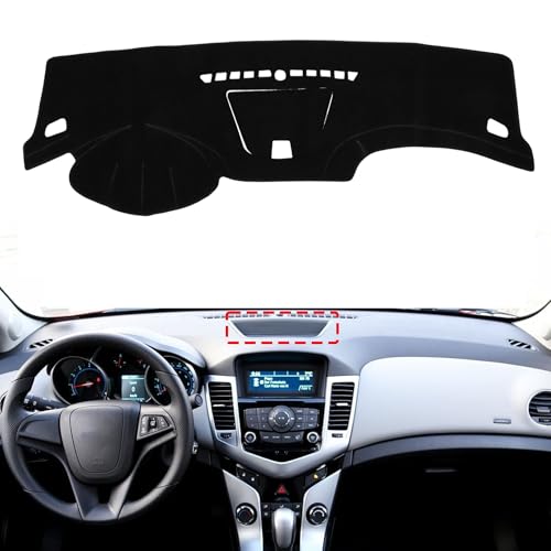 Dashboard Cover Suitable for Chevrolet Cruze with Front Dash Storage 2011 2012 2013 2014 2015 Car Dashboard Cover Sun Visor Mat Non-Slip Polyester Dashboard Accessories - size: 2011-2015 for Chevy Cruze with front dash storage