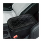 Auto Center Console Pad, PU Leather Car Center Console Box Cushion, Non Slip Soft Armrest Seat Box Cover, Waterproof Vehicle Armrest Protector, Car Accessories for SUV, Car (Rhombic Lattice Black) - color: Rhombic Lattice Black