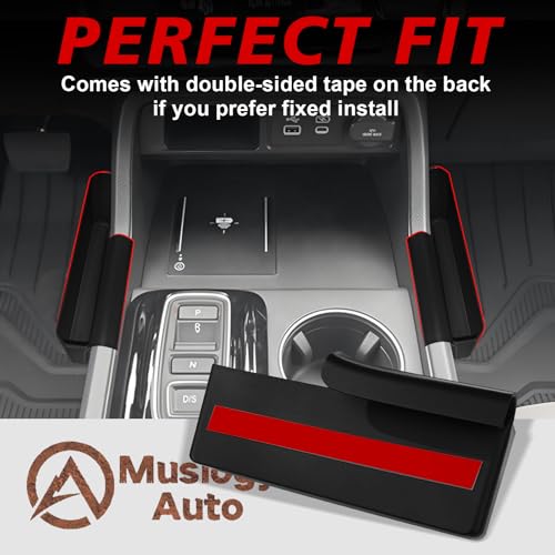 Muslogy for 2026 2025 2024 2023 Pilot Center Console Shifter Storage Box ABS Material Console Side Organizer Left & Right Set Compatible with Honda Pilot 2023-2026 - size: Shifter Storage Box left & right