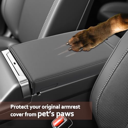 SKTU for 2026 Toyota RAV4 Armrest Cover for 2026+ Toyota RAV4 (LE/SE/XLE Premium/Woodland/XSE/Limited) Center Console Cover Toyota RAV4 2026 Accessories Console Cushion Cover Soft - color: 2026+ RAV4 Armrest Cover