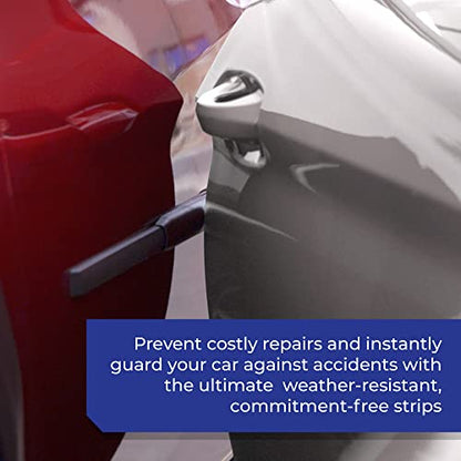 Dent Prevent Magnetic Car Door Protector Strips – Removable Guard to Prevent Dents, Dings & Scratches on Metal Vehicle Doors, 2-Strip Set, Matte Black - size: 2 Door