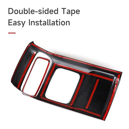 Rear Air Vent Outlet Decals for Honda CR-V 2017 2018 2019 2020 2021 2022 Accessories CRV ABS Carbon Fiber Interior Stickers - color: Rear Air Vent Outlet