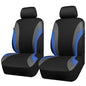 CAR PASS Line Rider Sporty Front Seat Covers, Blue Car Seat Covers Two Front Seats Only, Airbag Compatible,Universal Fit Sedans,Cars,Vans,SUV,Truck(Black and Blue) - color: Black and Blue, size: Two Front Seat