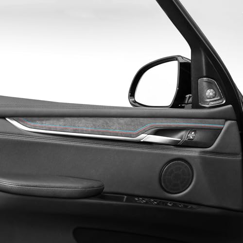 BETTERHUMZ Car Door Panel Trim Strips Compatible with BMW F15 F16 Series X5 X6 2014-2018 for Alcantara Suede Sticker Interior Tuning Accessories (F15 X5)