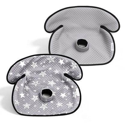 2 Pack Waterproof Baby Piddle Pads Carseat Potty Training Car Seat Protector, Waterproof Infant Car Seat Liner Cover to Prevent Pee, Leakproof and Washable (Gray Star) - color: Gray Star