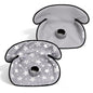 2 Pack Waterproof Baby Piddle Pads Carseat Potty Training Car Seat Protector, Waterproof Infant Car Seat Liner Cover to Prevent Pee, Leakproof and Washable (Gray Star) - color: Gray Star