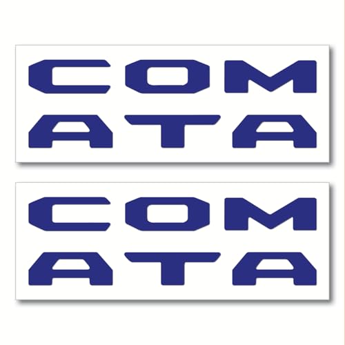 Prime Series UV Weatherproof Vinyl Decals: Pair of Left and Right Front Door Sill Protector Letter Inserts fits Tacoma 2016-2023 (Gloss Navy) - color: Gloss Navy