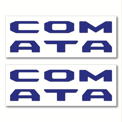 Prime Series UV Weatherproof Vinyl Decals: Pair of Left and Right Front Door Sill Protector Letter Inserts fits Tacoma 2016-2023 (Gloss Navy) - color: Gloss Navy
