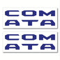 Prime Series UV Weatherproof Vinyl Decals: Pair of Left and Right Front Door Sill Protector Letter Inserts fits Tacoma 2016-2023 (Gloss Navy) - color: Gloss Navy