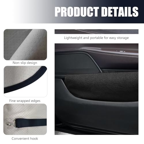 Car Towel Seat Cover, Waterproof Non-Slip Automotive Seat Protector for Gym Swimming Kid Pet, Universal Washable Seats Cover from Sweat Food Dirt for Car Truck Van SUV (Black)