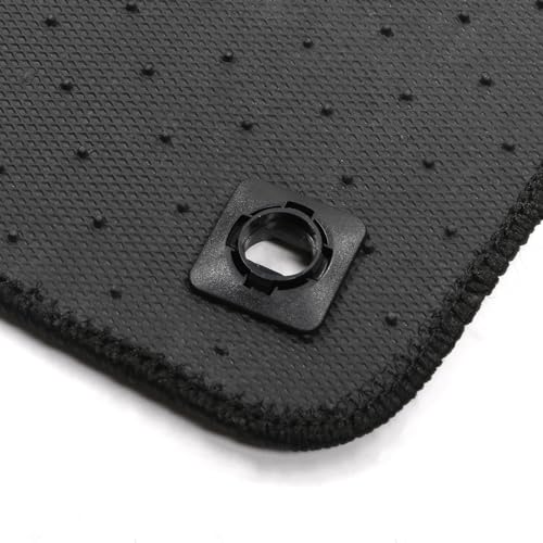 IKON MOTORSPORTS, Nylon Car Floor Mats Compatible with 2019-2025 Acura RDX 4DR, OE Style Black Driver Passenger Car Carpets, Front Rear 3PCS Full Set - color: Black