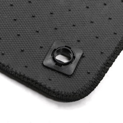 IKON MOTORSPORTS, Nylon Car Floor Mats Compatible with 2019-2025 Acura RDX 4DR, OE Style Black Driver Passenger Car Carpets, Front Rear 3PCS Full Set - color: Black