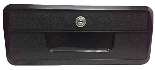 Pactrade Marine Lightweight Black ABS Plastic Lockable Glove Box Storage Compartment with Keys for Boat RV Truck - style: Black, with Keys